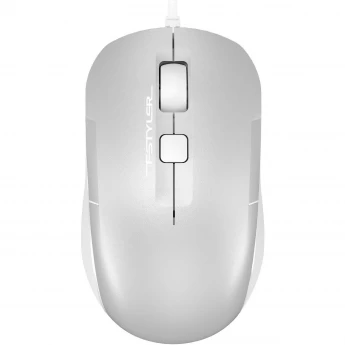 Мышь A4TECH FSTYLER FM26S для ноутбука оптическая BT/Radio USB 2000dpi silent серебристый/белый